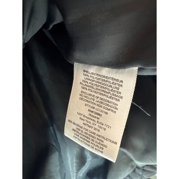 Big Chill Women's Black Faux Quilt Insulated Jacket Coat Size Small - Picture 4 of 5